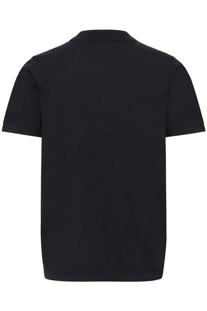 Blend Bray Knit Polo Top Black Beauty