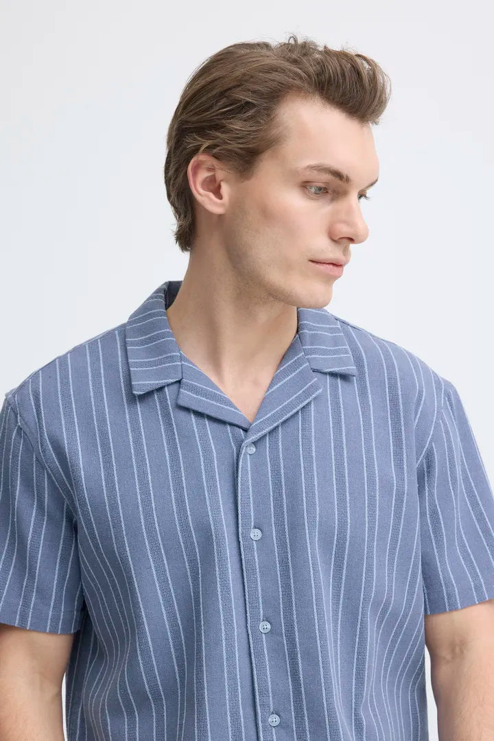 Blend Danny Short Sleeved Shirt Faded Denim