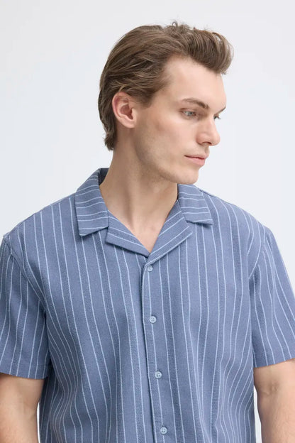 Blend Danny Short Sleeved Shirt Faded Denim