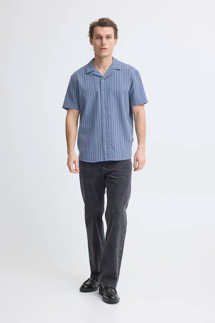 Blend Danny Short Sleeved Shirt Faded Denim