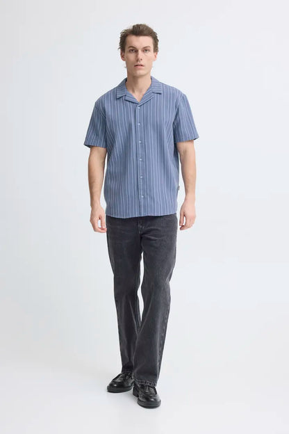 Blend Danny Short Sleeved Shirt Faded Denim