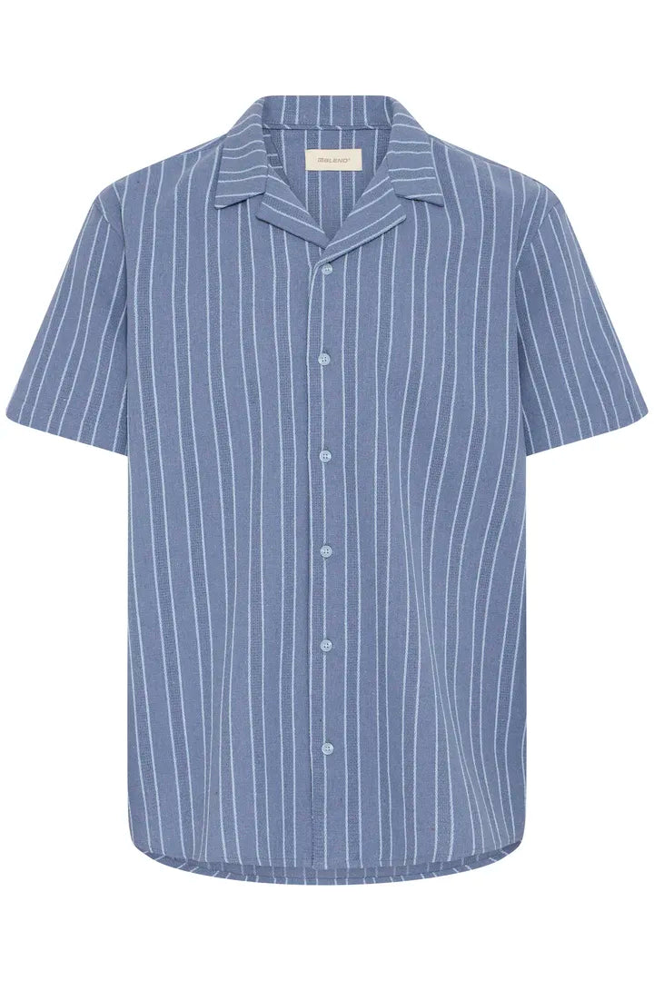 Blend Danny Short Sleeved Shirt Faded Denim