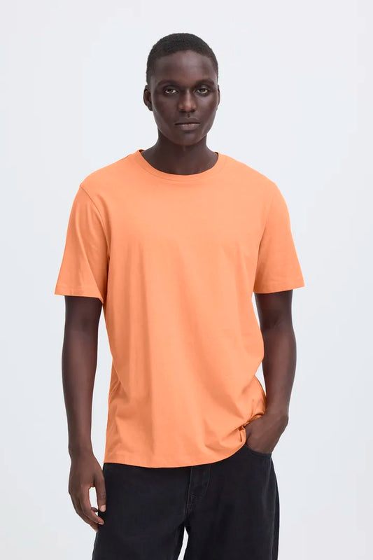 Blend Hemmet T-shirt Brandied Melon mens Casual T-shirt by Blend. Colour: Chalk Pink Material: 100% Cotton Style Code: 20720252 Colour Code: 131904