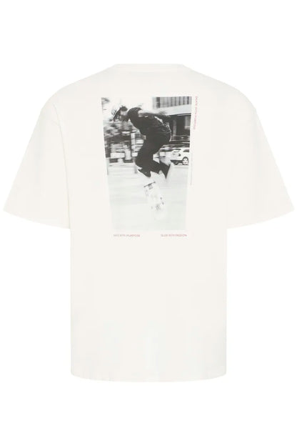 Blend Keaton Backprint T-shirt Snow White