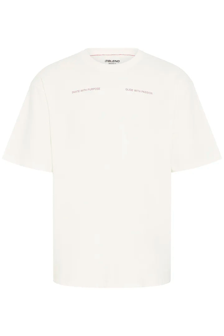 Blend Keaton Backprint T-shirt Snow White