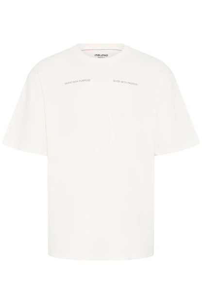 Blend Keaton Backprint T-shirt Snow White