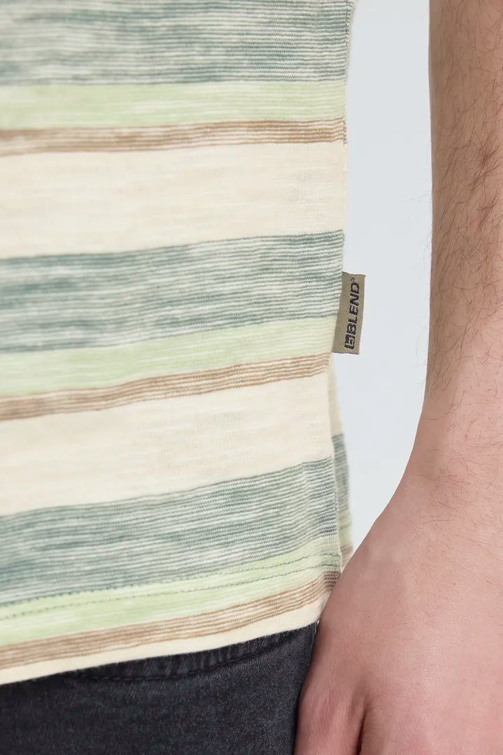 Blend Kobe Stripes Tee Duck Green