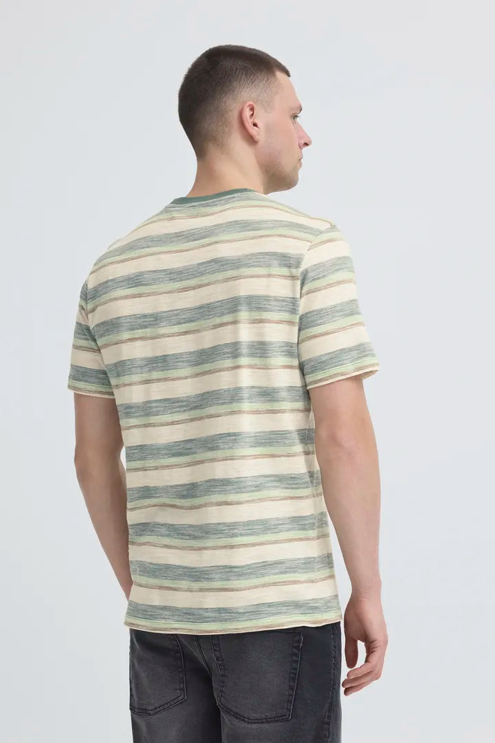 Blend Kobe Stripes Tee Duck Green