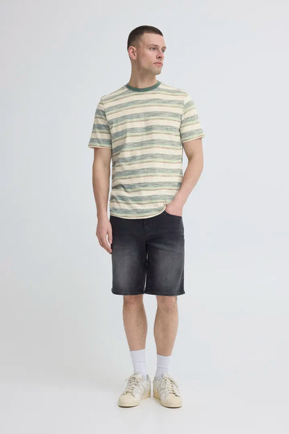 Blend Kobe Stripes Tee Duck Green