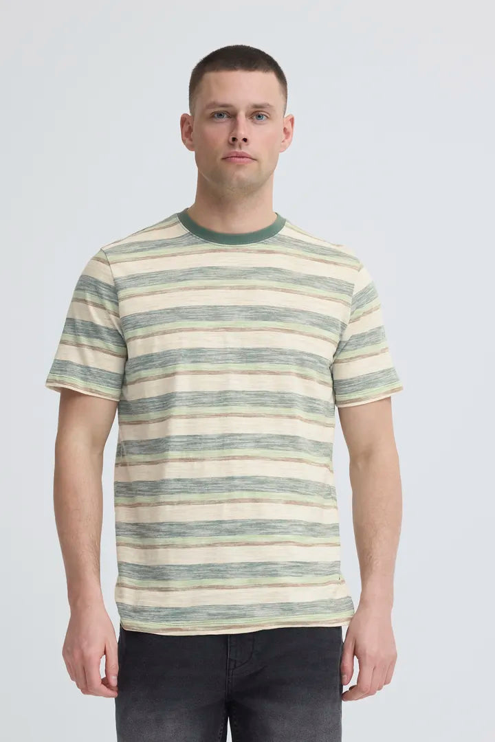 Blend Kobe Stripes Tee Duck Green