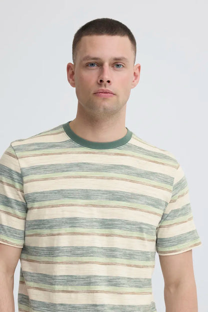 Blend Kobe Stripes Tee Duck Green