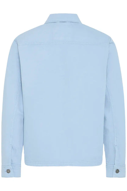 Blend Long Sleeved Overshirt Faded Denim
