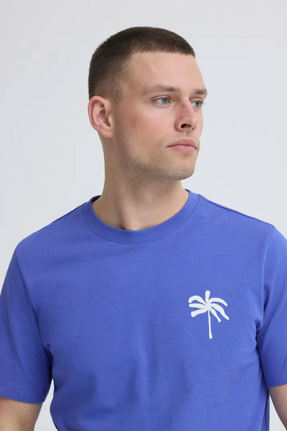 Blend Sun Palms T-shirt Dazzling Blue