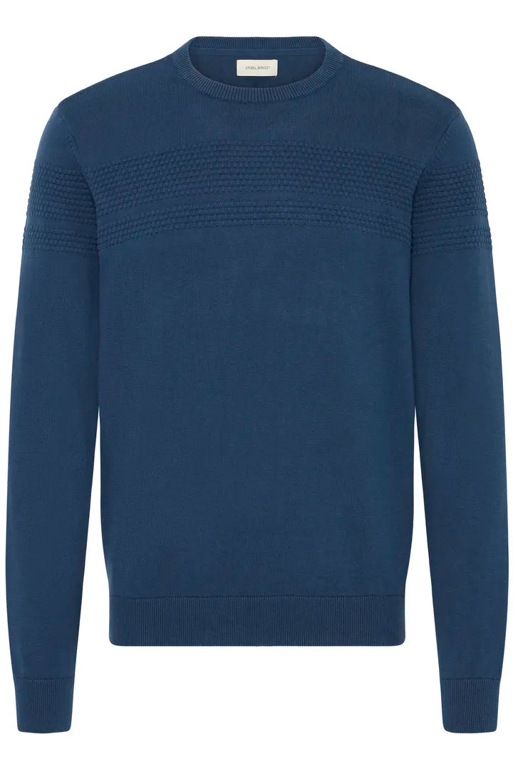 Blend Redhill Stripe Crew Neck Dress Blue
