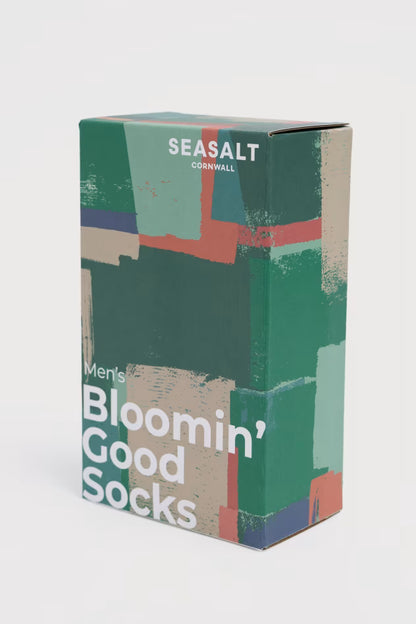 Seasalt Gift Box of 3 Men’s Bloomin' Good Socks Upwelling Mix