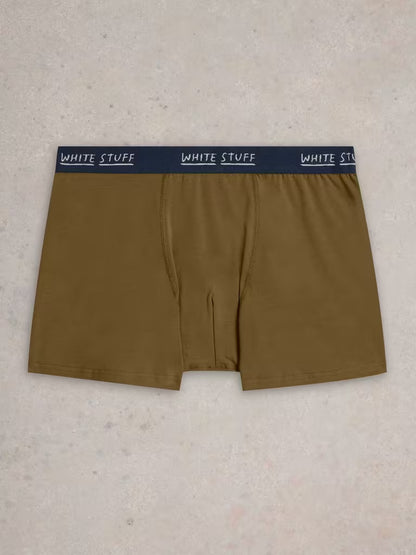 White Stuff Hove 2Pack Boxers Print Plain Blue