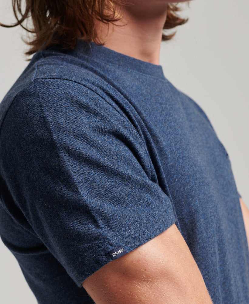 Superdry Organic Cotton Essential Logo T-Shirt Bright Blue Marl - Size: XXL