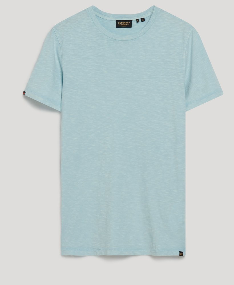 Superdry Crew Neck Slub Short Sleeved T-shirt Powder Blue