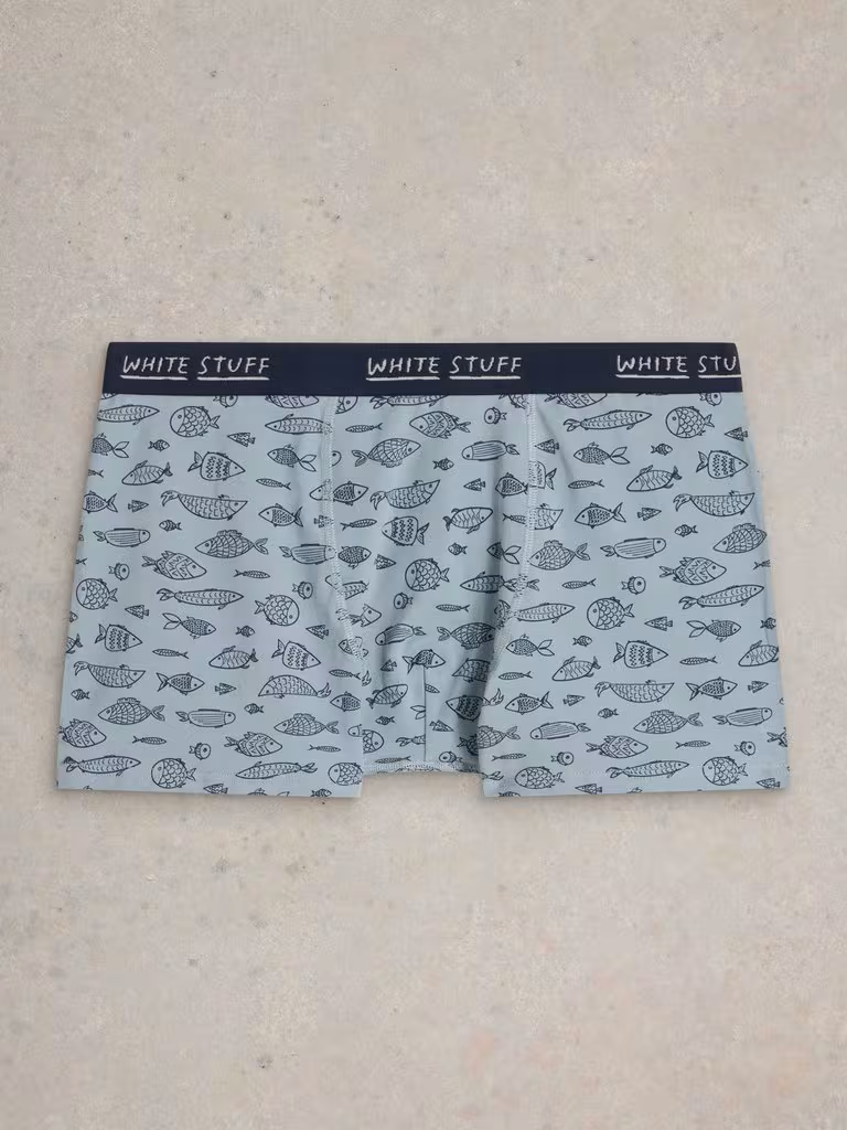 White Stuff 2Pack Boxers Plain Print Navy