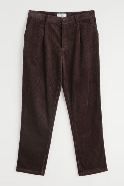 Seasalt Men's Yeoman Relaxed Tapered Cord Trousers Burnt Wood