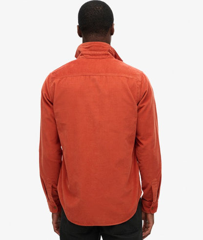 Superdry Classic Needle Cord Shirt Burnt Orange