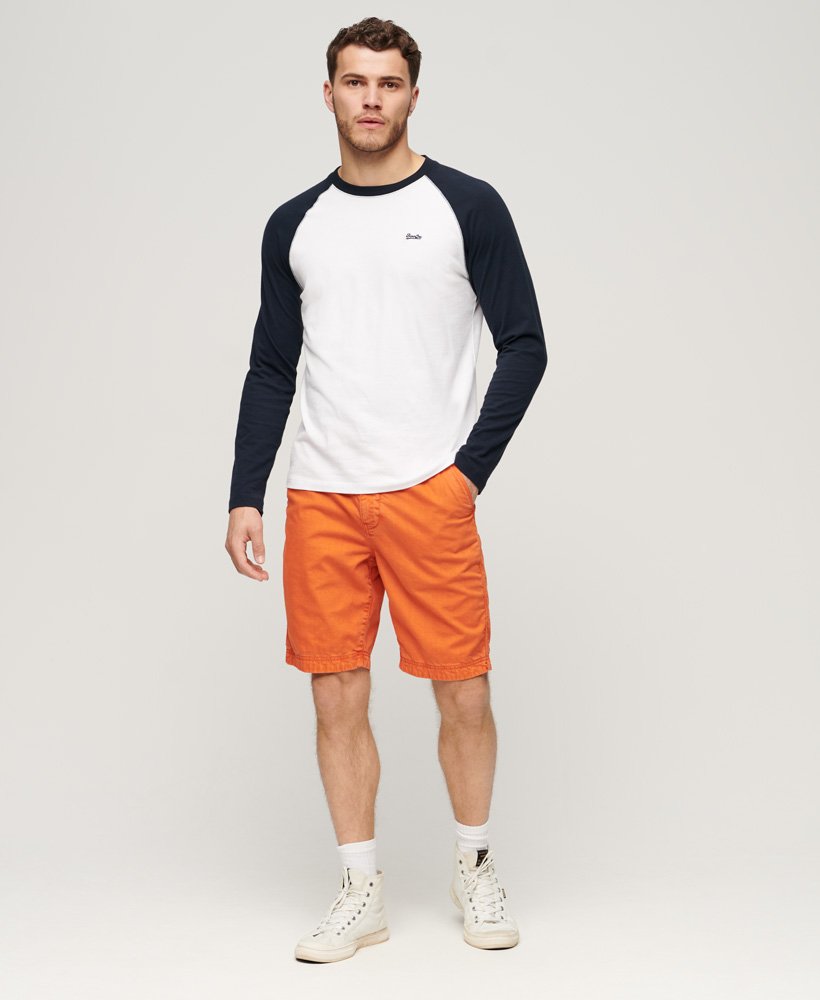 Superdry Officer Chino Shorts Burnt Orange