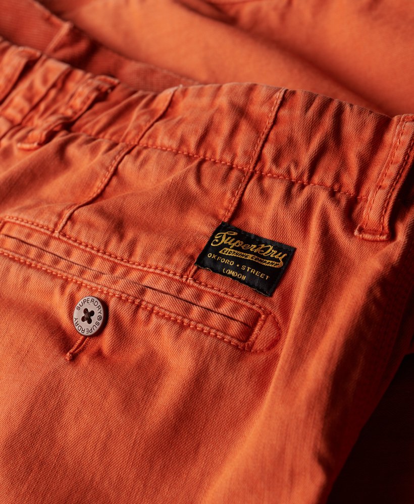 Superdry Officer Chino Shorts Burnt Orange