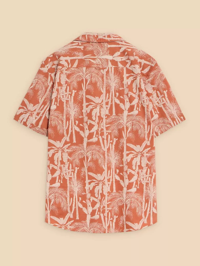 White Stuff Cactus Printed Shirt Orange - Size: XL