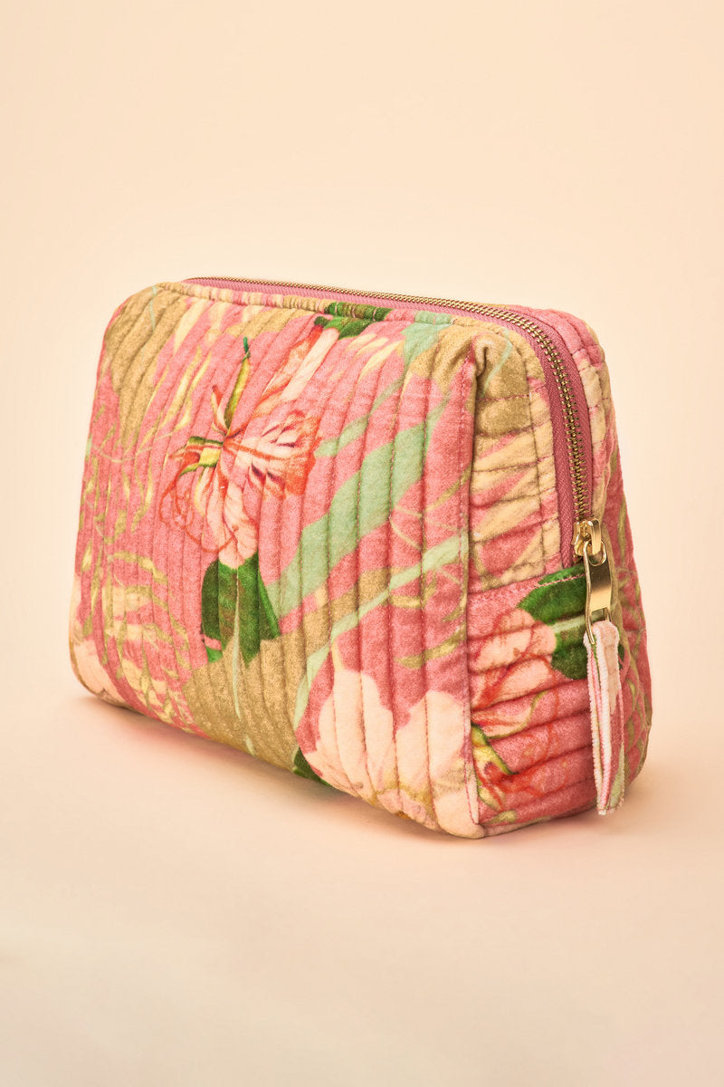 Powder Large Quilted Washbag Delicate Tropical Candy