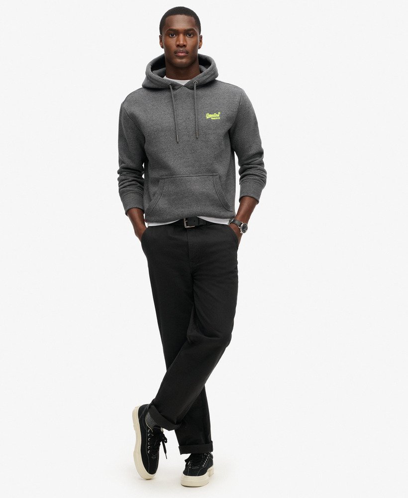 Superdry Essential Logo Hoodie Carbon Grey Marl