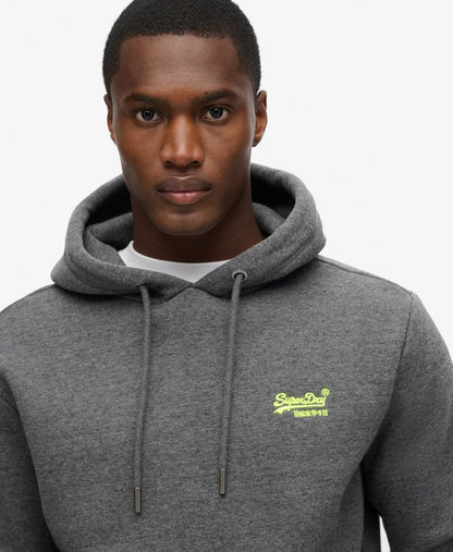 Superdry Essential Logo Hoodie Carbon Grey Marl