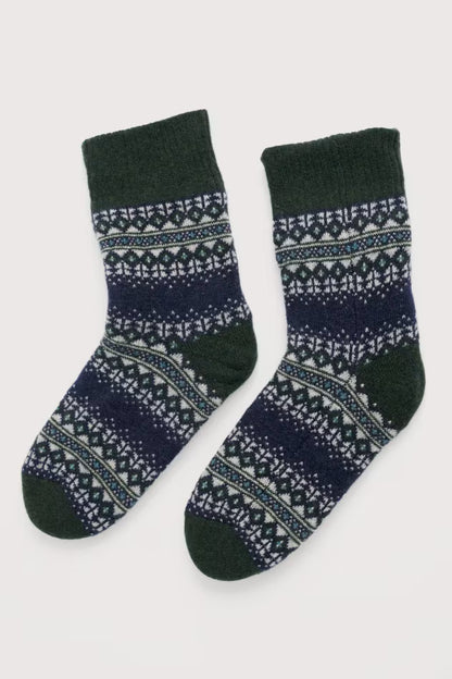 Seasalt Men's Knitted House Socks Carrek Onyx
