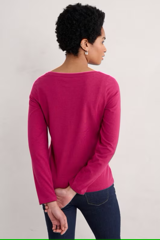 Seasalt Easel Long Sleeve Jersey Top Charm