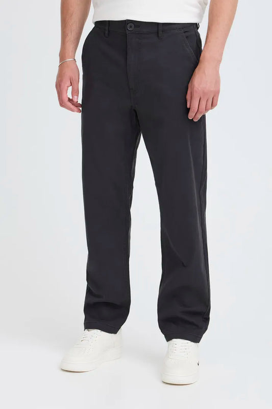 Blend Wide Leg Chino Trouser Dark Navy Blue