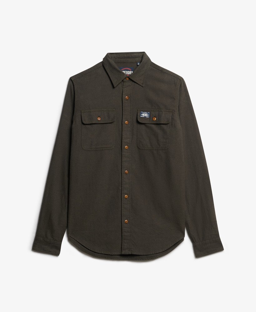 Superdry Trailsman Flannel Shirt Chive Green