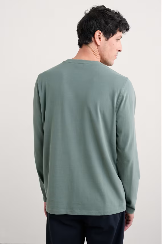 Seasalt Men's Merthen Long Sleeve Top Cliff