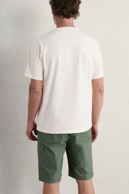 Seasalt Men's Midwatch Organic Cotton T-Shirt Commando Ridge Chalk