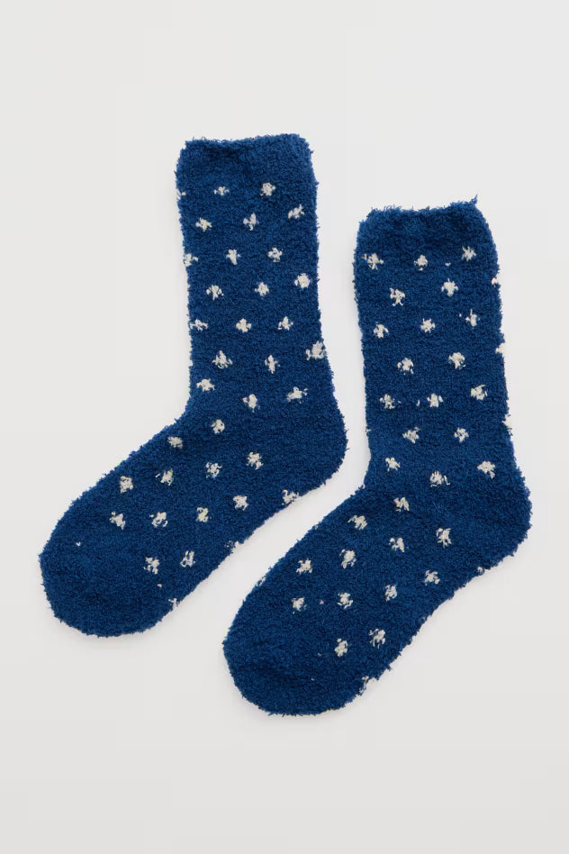 Womens Socks Seasalt Socks Seasalt Women's Short Fluffies Socks Confetti Marine