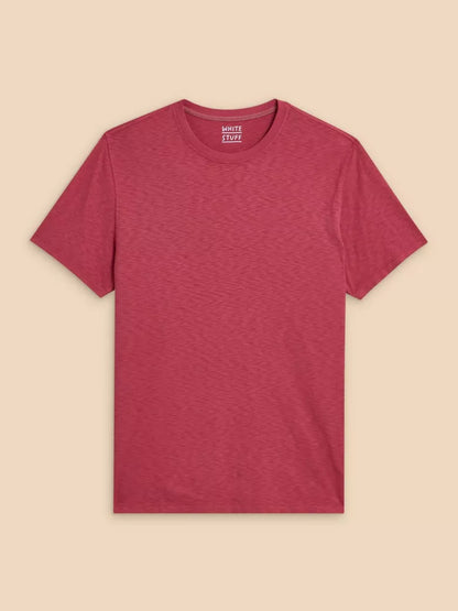 White Stuff Abersoch Short Sleeve Tee Mid Coral