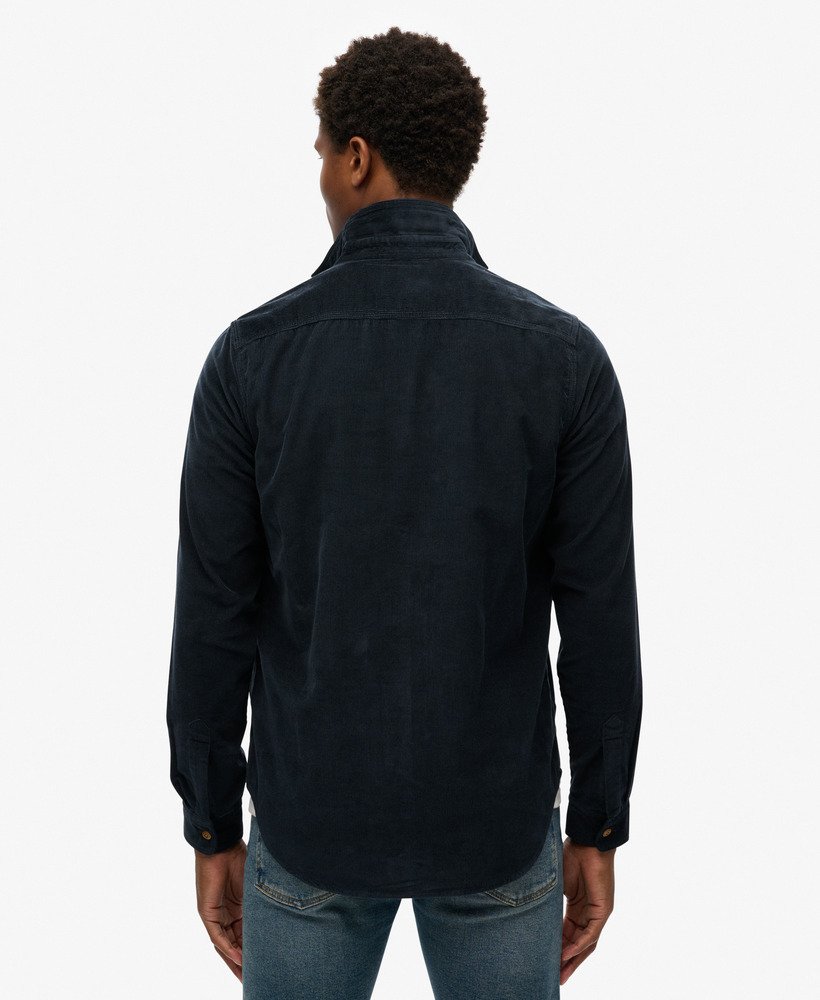 Superdry Corduroy Workwear Shirt Eclipse Navy