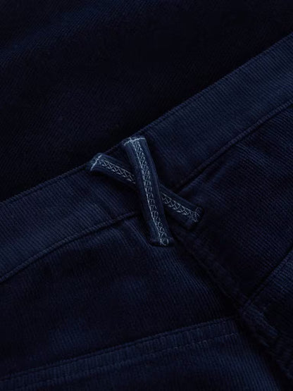 White Stuff Brooke Cord Straight Trousers Dark Navy