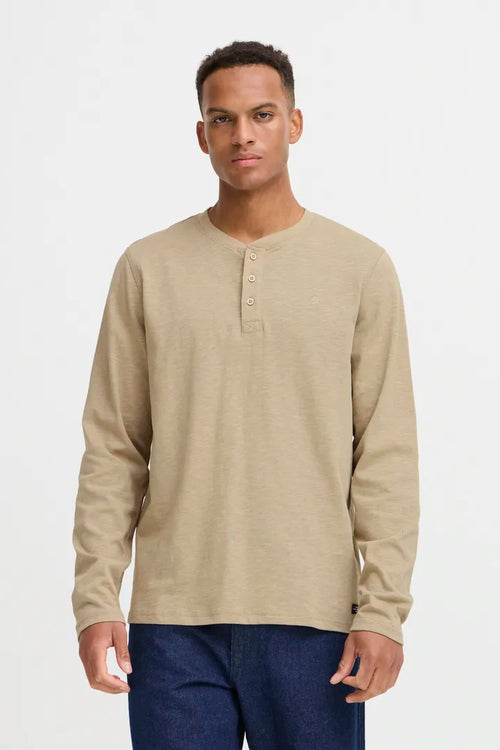 Blend Grandad Long Sleeve Top Crockery