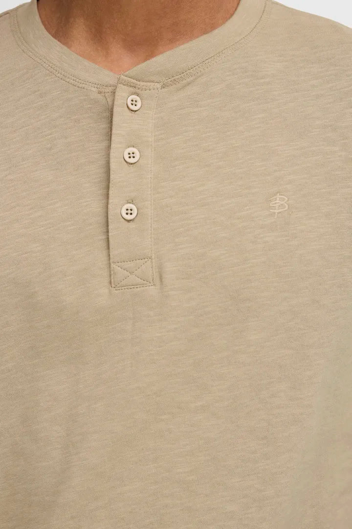 Blend Grandad Long Sleeve Top Crockery