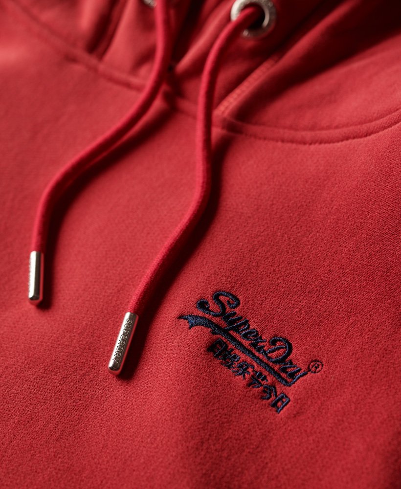 Superdry Essential Logo Hoodie Cranberry Crush Red