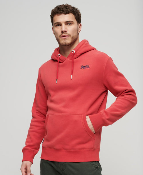 Superdry Essential Logo Hoodie Cranberry Crush Red