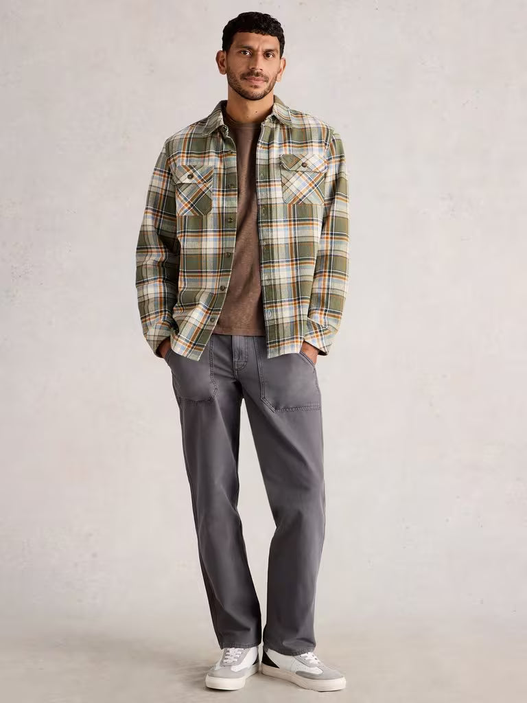White Stuff Darwen Check Shirt Green Multi