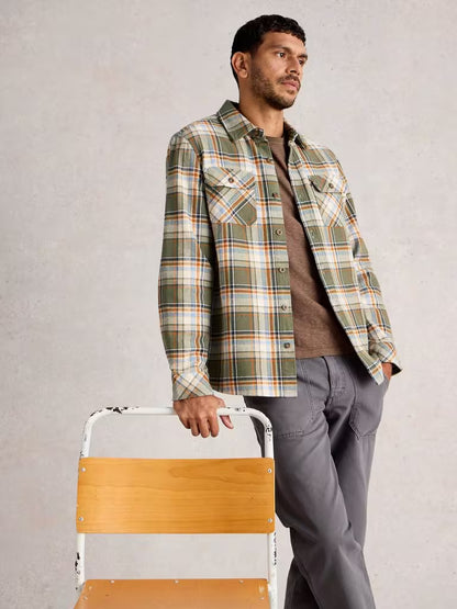 White Stuff Darwen Check Shirt Green Multi