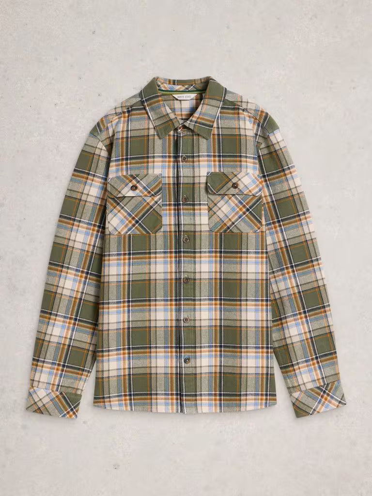 White Stuff Darwen Check Shirt Green Multi