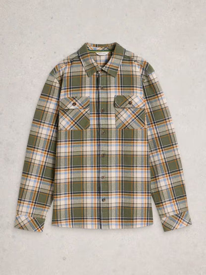 White Stuff Darwen Check Shirt Green Multi