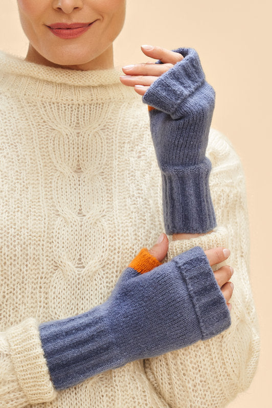 Powder Ladies Cassia Wrist Warmers Denim